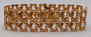 JEWELRY. Italian 18kt Gold Articulated Bracelet.