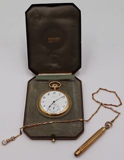 JEWELRY. Tiffany & Co. 18kt Gold Pocket Watch.