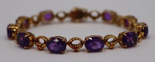 JEWELRY. Signed H. Stern 18kt Gold and Amethyst