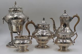 STERLING. 5 Pc. Tuttle Tea Service with Tray.