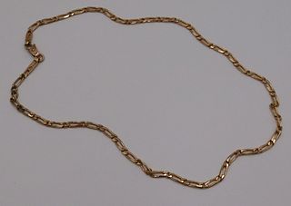 JEWELRY. Continental 14kt Gold Chain Link Necklace