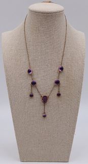 JEWELRY. Antique 14kt & 10kt Gold and Amethyst