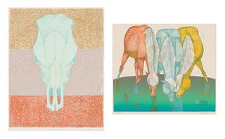Lew Davis (2) Desert Phenomena & Three Horses, 1978-79