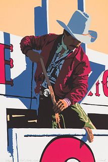 Bill Schenck Red Rodeo Rider, 1981