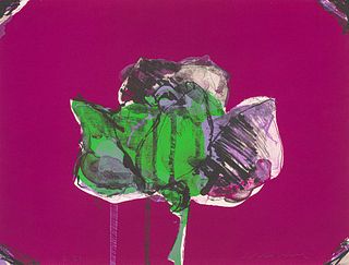 Fritz Scholder The Rose (State II) - Magenta (80-641b), 1980