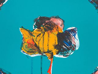 Fritz Scholder The Rose (State III) - Blue (80-641), 1980