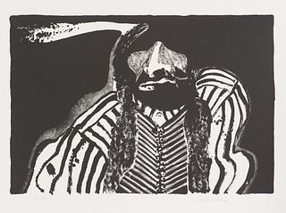 Fritz Scholder Indian with Button (T: 72-656b), 1972