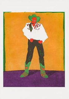 Fritz Scholder Hollywood Cowboy in Roma, 1978