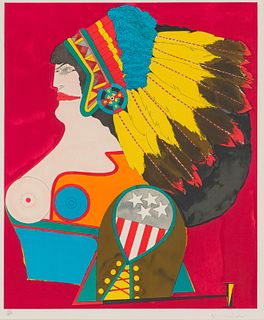 Richard Lindner Miss American Indian (from the Afternoon Portfolio), 1969