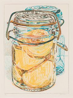 Janet Fish Preserved Peaches, from 1776 USA 1976: Bicentennial Prints, 1975