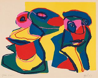 Karel Appel Untitled (Two Figures), 1969