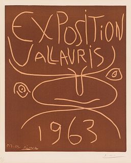 Pablo Picasso Exposition Vallauris (Baer 1341; Bloch 1300; Czwiklitzer 51, Rodrigo 132), 1963
