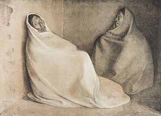 Francisco Zúñiga Dos Mujeres Sentadas (B. 41), 1978