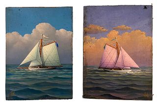 George Nemethy - pair of Marine Paintings