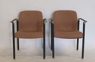 Midcentury Pair Of Herman Miller Arm Chairs.