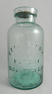 Fruit jar - C. F. Spencer's Patent Rochester NY