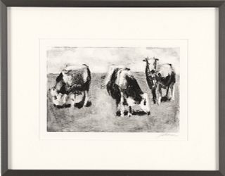 CAROLYN LETVIN, Three Cows #2