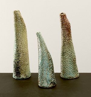LAURA WHITE CARPENTER, Dragon Scale Vases