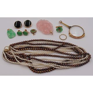 JEWELRY. Assorted Jewelry Grouping Inc. Jade.