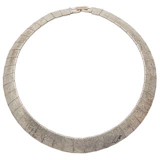 Sterling Silver Articulated Collar Necklace