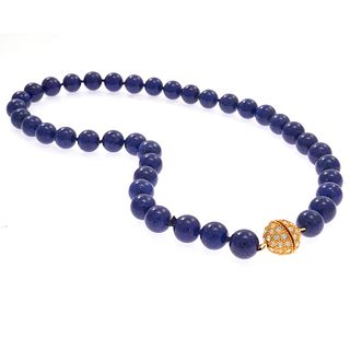 Lapis Lazuli Bead Necklace