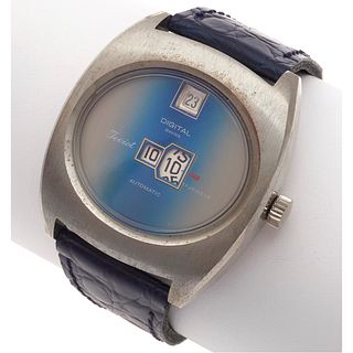 Vintage Teviot Jump Hour Automatic Wristwatch