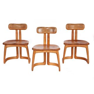 Three Contemporary Artisan Chairs, Buechley Woodworking