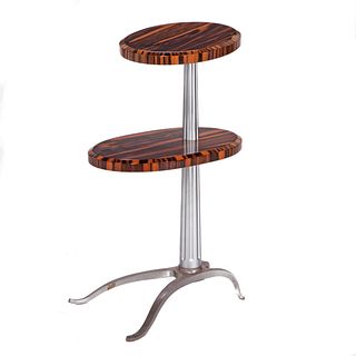 Contemporary Wm. Switzer Zebra Wood Table