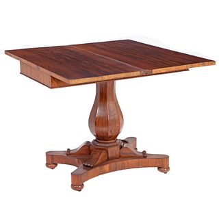 Classical Rosewood Games Table, English or American 19th Century