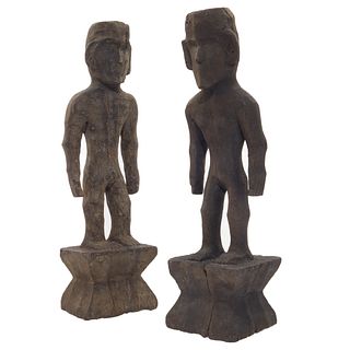 Pair of Ifugao Wood Figures