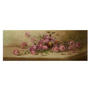 Attributed to Alice B. Chittenden, Pink Roses