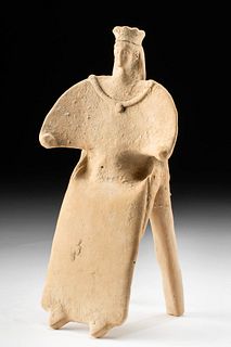 Greek Terracotta Seated Female Figure, ex-Sotheby's