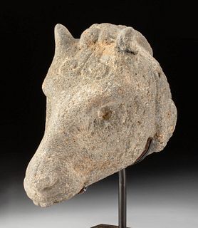 Maya Basalt Mountain Goat Head - Von Winning COA