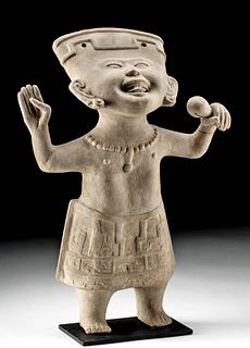 Veracruz Pottery Sonriente Figure w/ Rattle