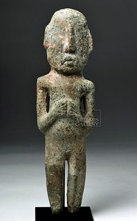 Huge Museum-Exhibited Chontal Greenstone Figure