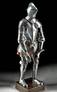 Late 16th C. North Italian Steel Field Armor Suit