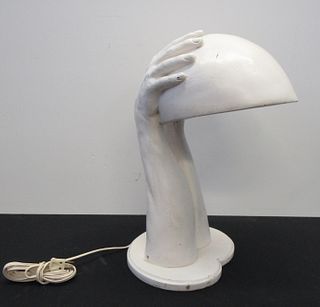 Apparently Unsigned Richard Etts Hand Table Lamp