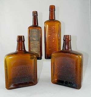 Bitters - 4 Amber bottles