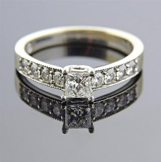 The Leo Platinum 14k Gold Diamond Engagement Ring