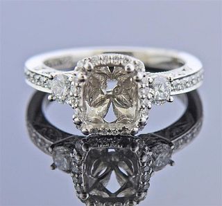 Tacori Platinum Diamond Ring Mounting