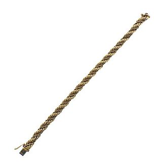 Tiffany &amp; Co 14K Gold Twisted Rope Bracelet 
