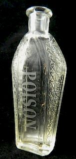 Poison - clear coffin shaped bottle