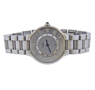 Must de Cartier 21 Stainless Steel Watch 1340