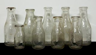 8 Dairy bottles - Middlefield, Ohio
