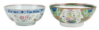 Two Chinese Famille Rose Porcelain Bowls