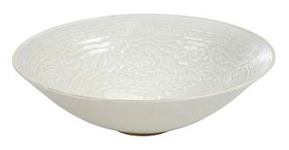 A Shallow Dingyao Type Porcelain Bowl 