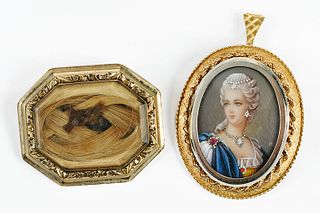 Two Gold Brooches