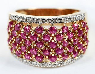 14kt. Ruby and Diamond Ring
