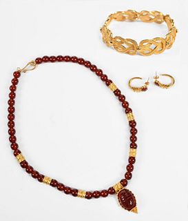 Group Gold Plated Jewelry From Met Museum Store