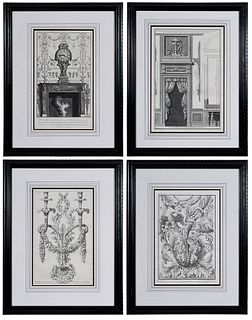 Four Italian Architectural Engravings